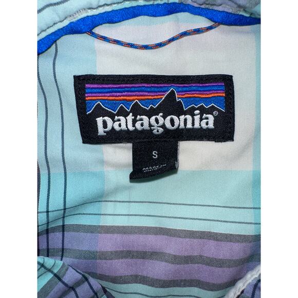 Patagonia Women’s Sun Stretch Plaid Shirt Size S Long Sleeve ButtonUp Hiking Top - Picture 8 of 8